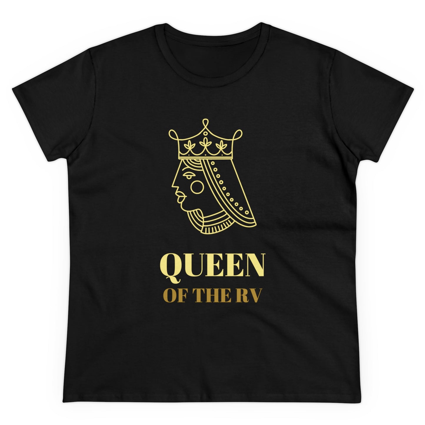 Queen of the RV T-Shirts: Women's Midweight Cotton Tee