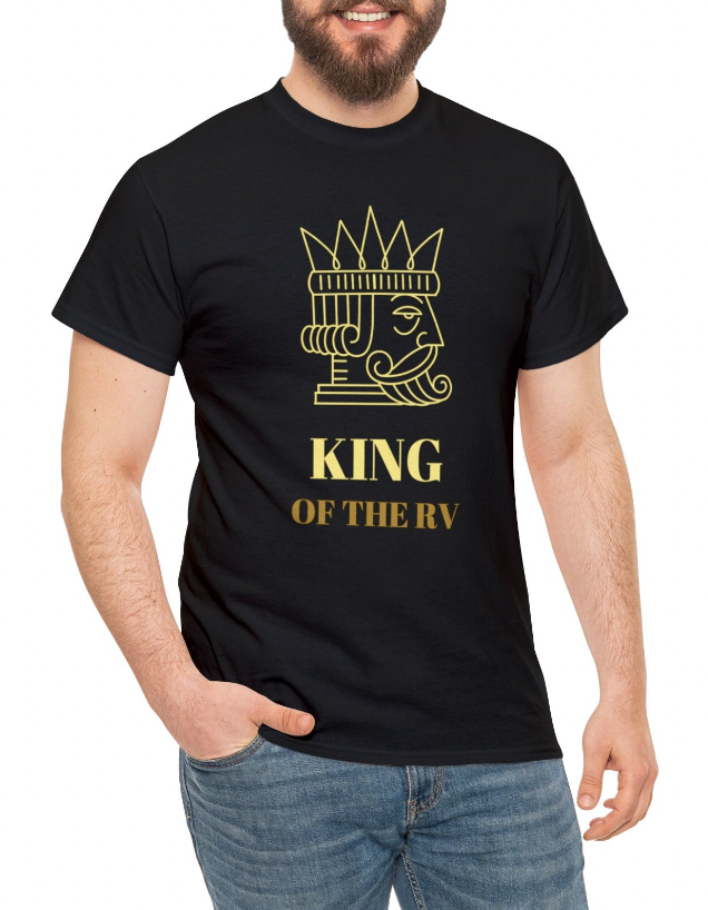 King of the RV T-Shirts: Men's Midweight Cotton Tee