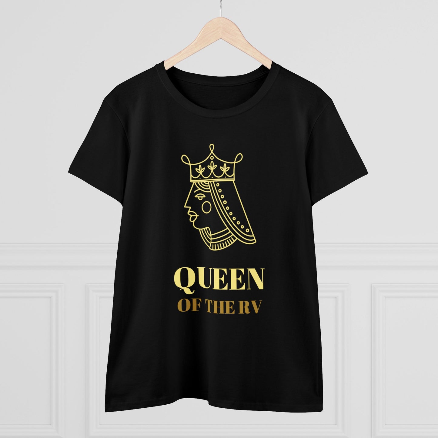 Queen of the RV T-Shirts: Women's Midweight Cotton Tee