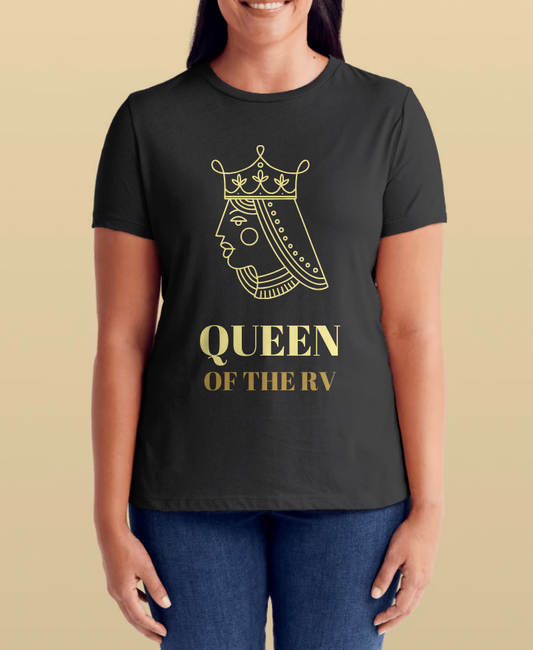 Queen of the RV T-Shirts: Women's Midweight Cotton Tee